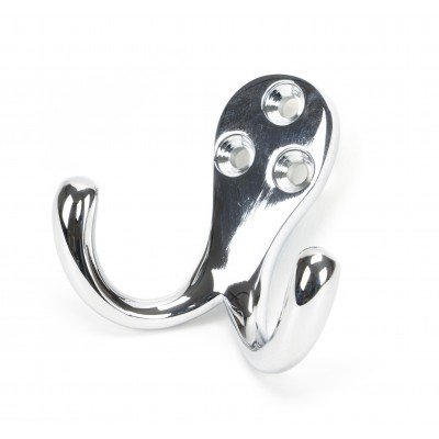 From The Anvil - Polished Chrome Celtic Double Robe Hook 46298