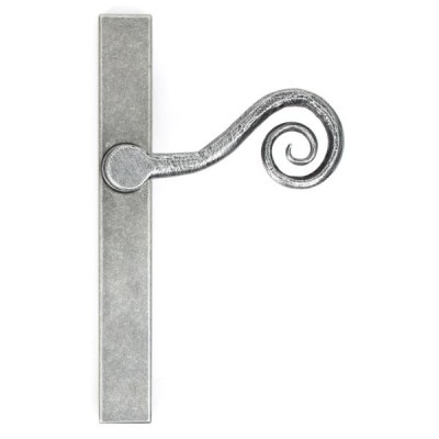 From The Anvil - Pewter Monkeytail Slimline Lever Espagnolette Latch Set - Right Hand - 46398R