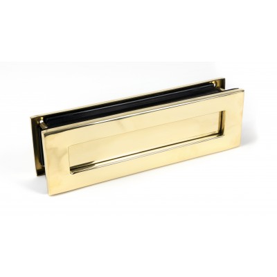 From The Anvil - Polished Brass Traditional Letterbox 46549