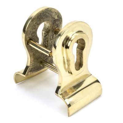 From The Anvil - Polished Brass 50mm Euro Door Pull (BACK TO BACK FIXINGS) 46550