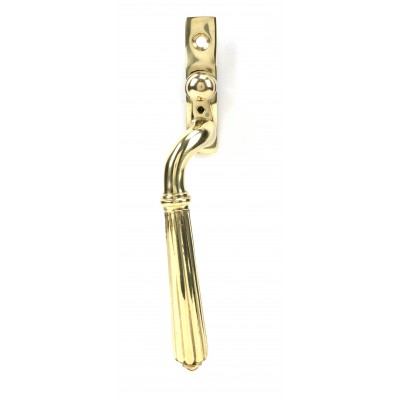 From The Anvil - Polished Brass Hinton Espagnolette Fastener - Left Hand - 46702