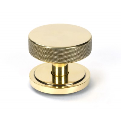 From The Anvil - Aged Brass Brompton Centre Door Knob (Art Deco) 46735