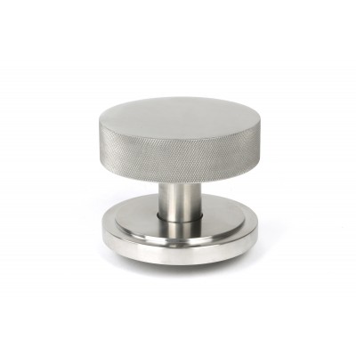 From The Anvil - Satin Marine SS (316) Brompton Centre Door Knob (Art Deco) 46771