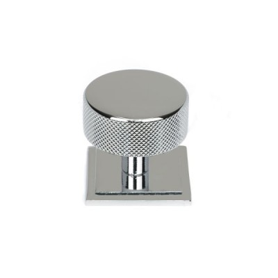 From The Anvil - Polished Chrome Brompton Cabinet Knob - 38mm (Square) 47144