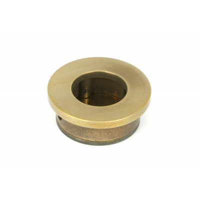 From The Anvil - Aged Brass 34mm Round Finger Edge Pull 48333