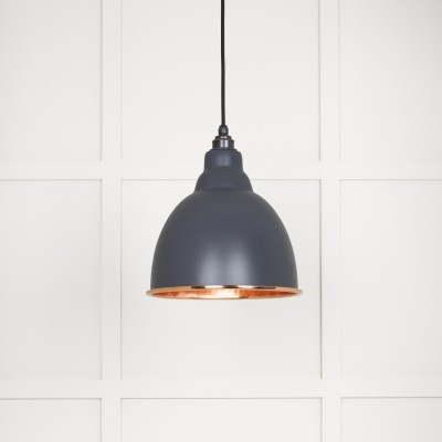 From The Anvil - Hammered Copper Brindley Pendant in Slate 49500SL