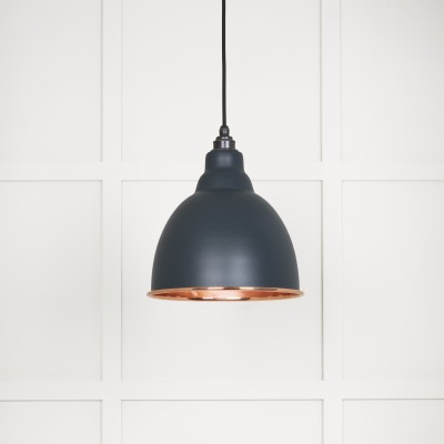 From The Anvil - Smooth Copper Brindley Pendant in Soot 49500SSO