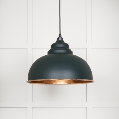 From The Anvil - Hammered Copper Harborne Pendant in Dingle 49501DI