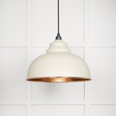 From The Anvil - Hammered Copper Harborne Pendant in Teasel 49501TE