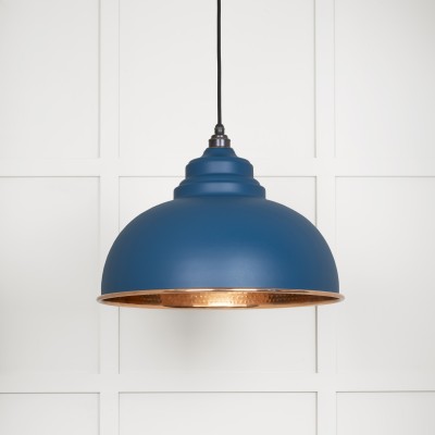 From The Anvil - Hammered Copper Harborne Pendant in Upstream 49501U