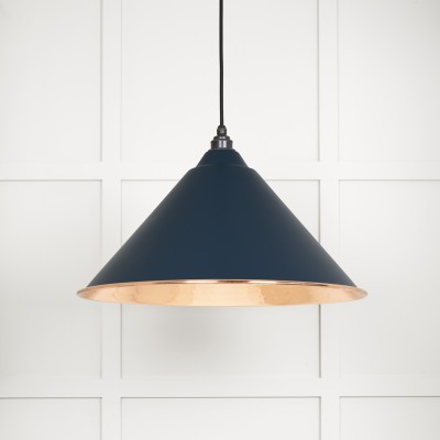 From The Anvil - Hammered Copper Hockley Pendant in Dusk 49503DU