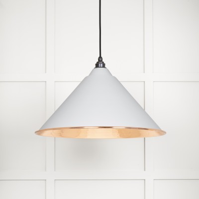 From The Anvil - Hammered Copper Hockley Pendant in Flock 49503F
