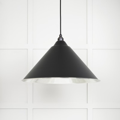 From The Anvil - Smooth Nickel Hockley Pendant in Elan Black 49506EB