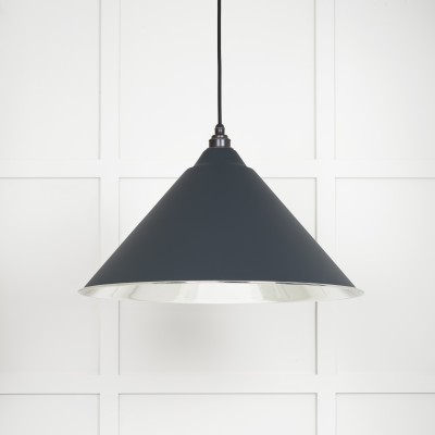 From The Anvil - Smooth Nickel Hockley Pendant in Soot 49506SO