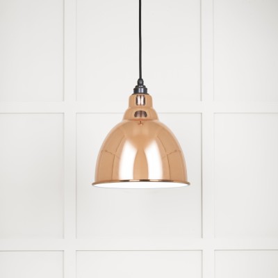 From The Anvil - White Gloss Brindley Pendant in Copper 49507