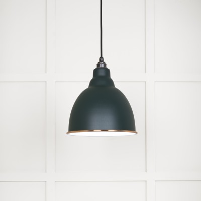 From The Anvil - White Gloss Brindley Pendant in Dingle 49507DI