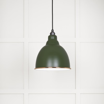 From The Anvil - White Gloss Brindley Pendant in Heath 49507H