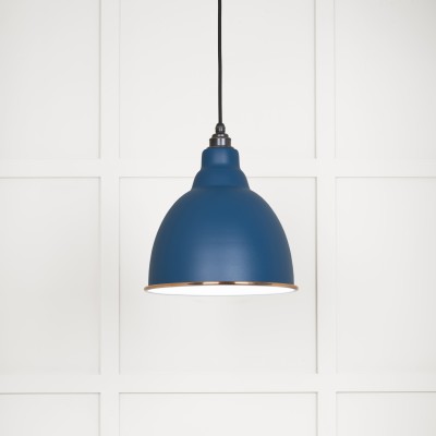 From The Anvil - White Gloss Brindley Pendant in Upstream 49507U