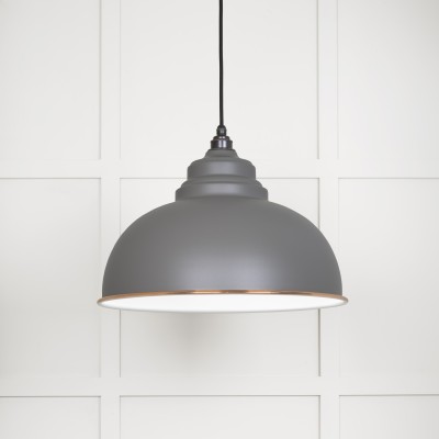 From The Anvil - White Gloss Harborne Pendant in Bluff 49508BL