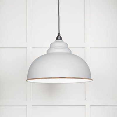From The Anvil - White Gloss Harborne Pendant in Flock 49508F