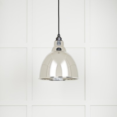 From The Anvil - Hammered Nickel Brindley Pendant 49511