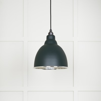 From The Anvil - Hammered Nickel Brindley Pendant in Dingle 49511DI