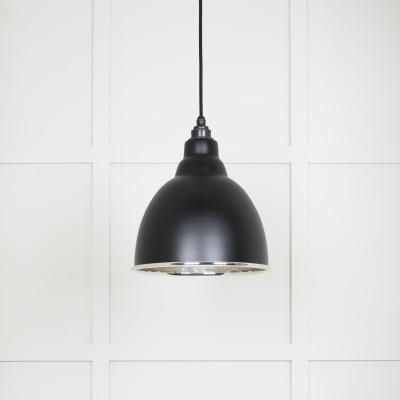 From The Anvil - Hammered Nickel Brindley Pendant in Elan Black 49511EB