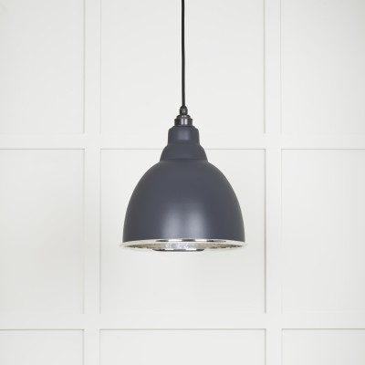 From The Anvil - Hammered Nickel Brindley Pendant in Slate 49511SL