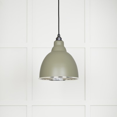 From The Anvil - Hammered Nickel Brindley Pendant in Tump 49511TU