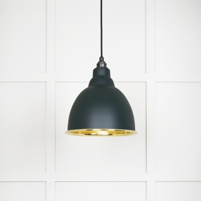 From The Anvil - Smooth Brass Brindley Pendant in Dingle 49518DI