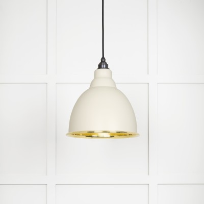 From The Anvil - Smooth Brass Brindley Pendant in Teasel 49518TE