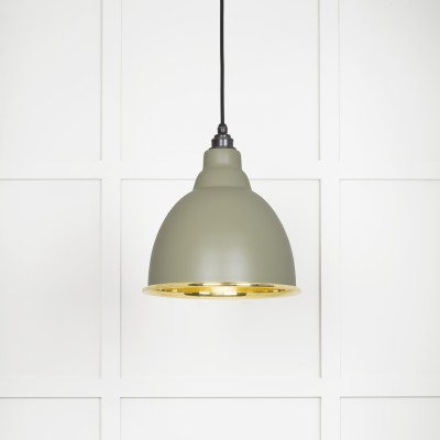 From The Anvil - Smooth Brass Brindley Pendant in Tump 49518TU