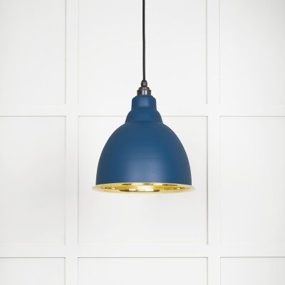 From The Anvil - Smooth Brass Brindley Pendant in Upstream 49518U