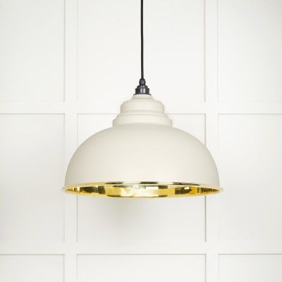 From The Anvil - Smooth Brass Harborne Pendant in Dingle 49522DI