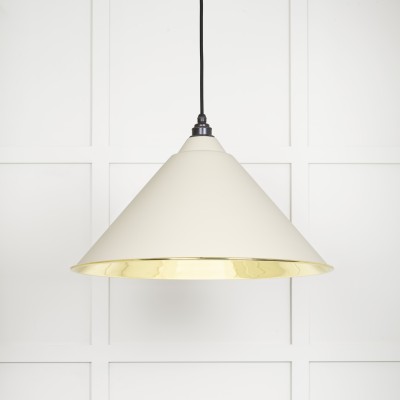 From The Anvil - Smooth Brass Hockley Pendant in Teasel 49524TE