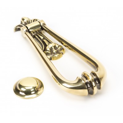 From The Anvil - Aged Brass Loop Door Knocker 49550
