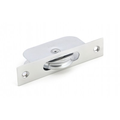 From The Anvil - Satin Chrome Square Ended Sash Pulley 75kg 49588