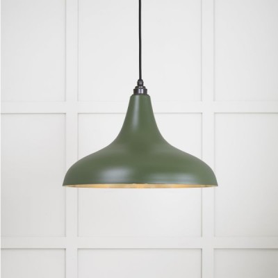 From The Anvil - Smooth Brass Frankley Pendant in Heath 49722SH