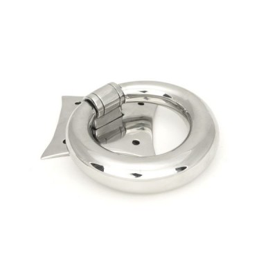 From The Anvil - Polished Marine SS (316) Ring Door Knocker 49805