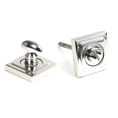 From The Anvil - Polished Marine SS (316) Round Thumbturn Set (Square) 49863