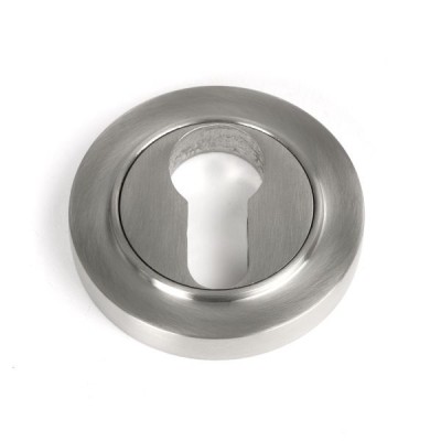 From The Anvil - Satin Marine SS (316) Round Euro Escutcheon (Plain) 49872