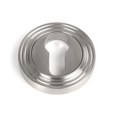 From The Anvil - Satin Marine SS (316) Round Euro Escutcheon (Beehive) 49874