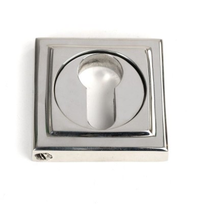 From The Anvil - Polished Marine SS (316) Round Euro Escutcheon (Square) 49879