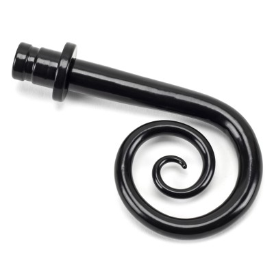 From The Anvil - Black Monkeytail Curtain Finial (Pair) 49907