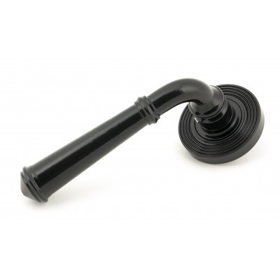 From The Anvil - Black Regency Lever On Rose Set (Beehive Rose) Unsprung 49971