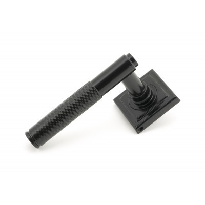 From The Anvil - Black Brompton Lever On Rose Set (Square Rose) Unsprung 50008