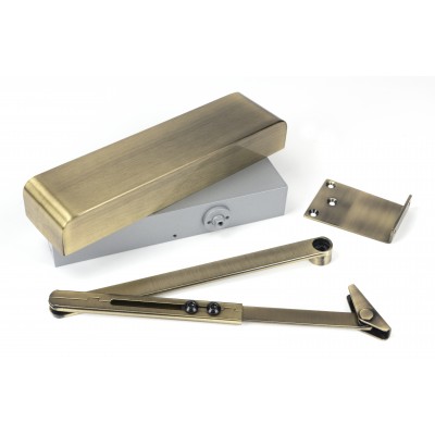 From The Anvil - Aged Brass Size 2-5 Door Closer & Cover 50107