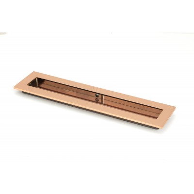 From The Anvil - Polished Bronze 250mm Plain Rectangular Pull 50137
