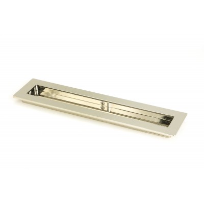 From The Anvil - Polished Nickel 250mm Plain Rectangular Pull 50155