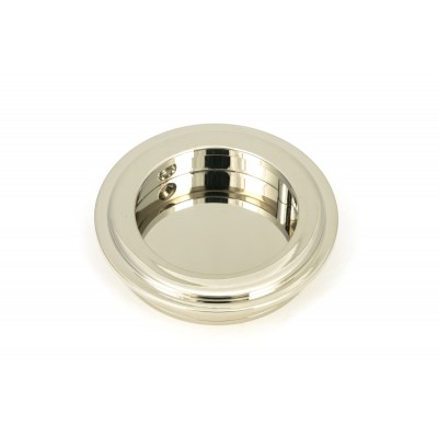 From The Anvil - Polished Nickel 60mm Art Deco Round Pull 50160